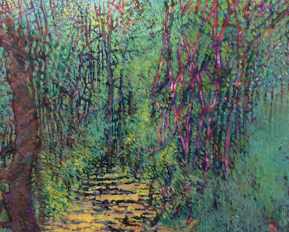Path through the woods, oil