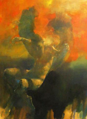 Turmoil oil painting by Bill Bate